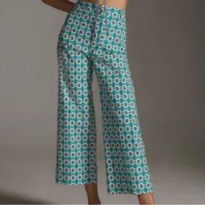 The Colette Cropped Wide-Leg Pants by Maeve